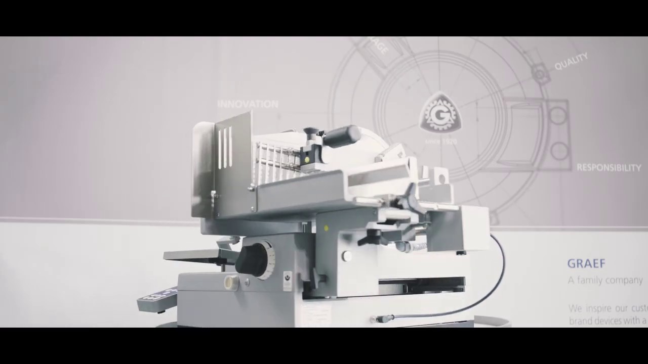 Graef-Schneidemaschine, Innovation, Qualität, Verantwortung, Familienunternehmen, Geräte.