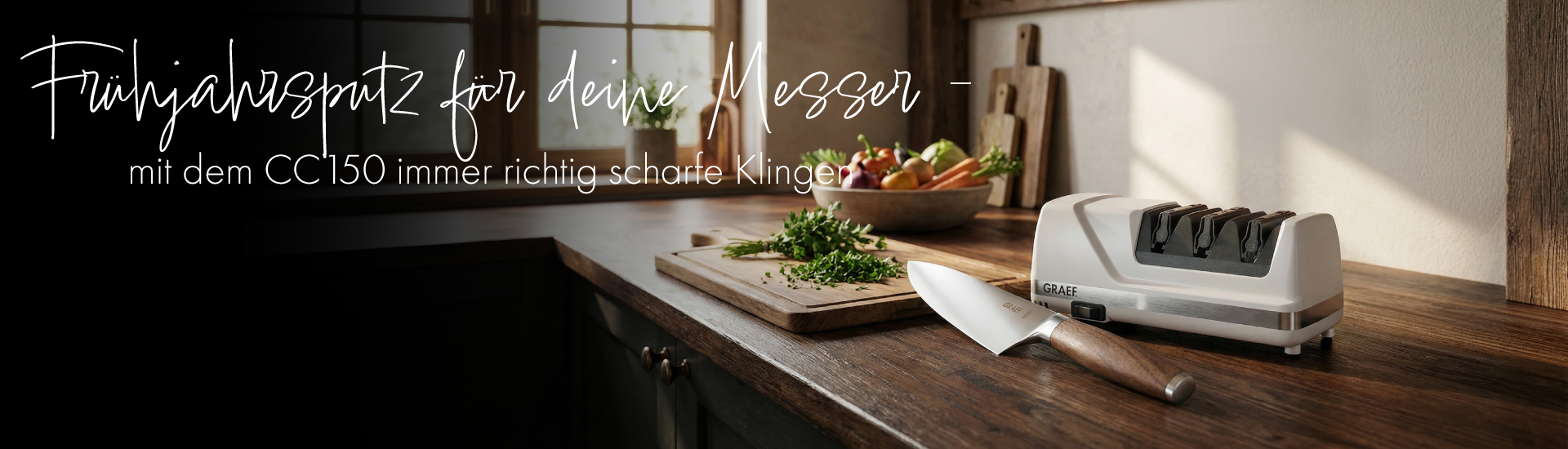 Frühjahrsputz für deine Messer mit dem CC150 immer richtig scharfe Klingen