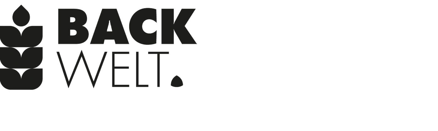 Logo mit den Worten BACK WELT und einem stilisierten Weizenähren-Symbol.