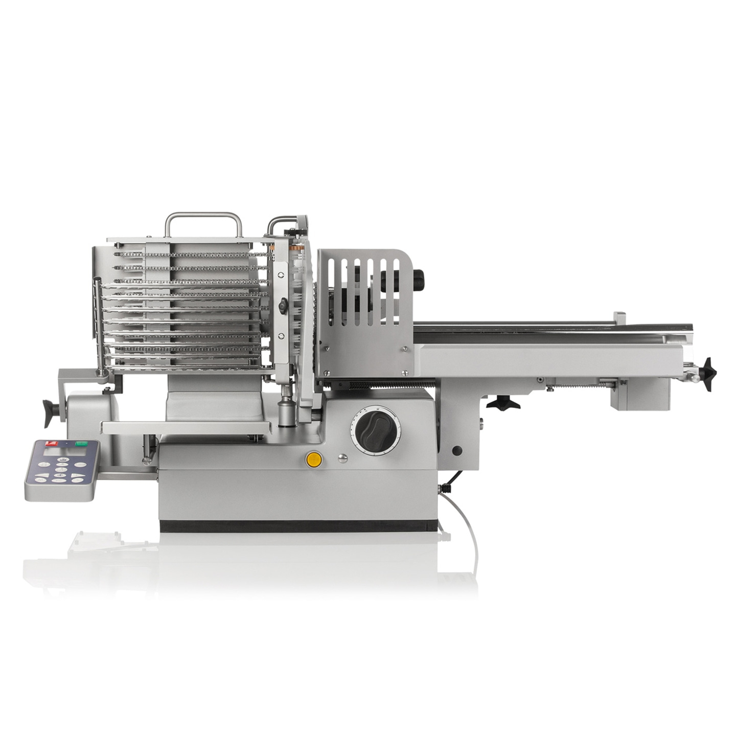 Fleischschneidemaschine, professionelles Gerät, Edelstahl, Lebensmittelverarbeitung, Küche, Gastronomie