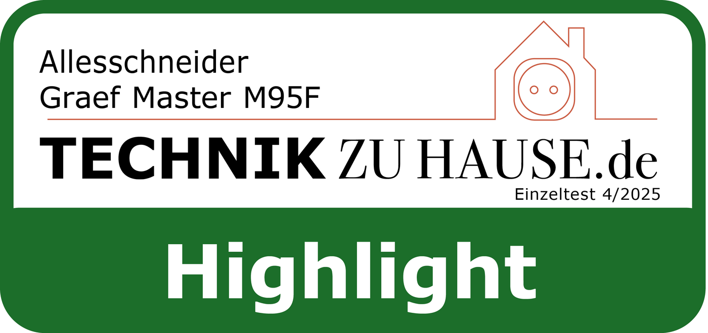 Allesschneider Graef Master M95F, Technik zu Hause.de, Highlight, Einzeltest 4/2025