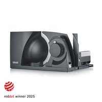 Graef slicer, dark grey, Red Dot winner 2025, kitchen appliance, cutting machine, food