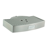 Stainless steel drip tray with holes and GRAEF logo for coffee machine