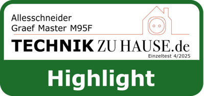 Allesschneider Graef Master M95F, Technik zu Hause.de, Highlight, Einzeltest 4/2025