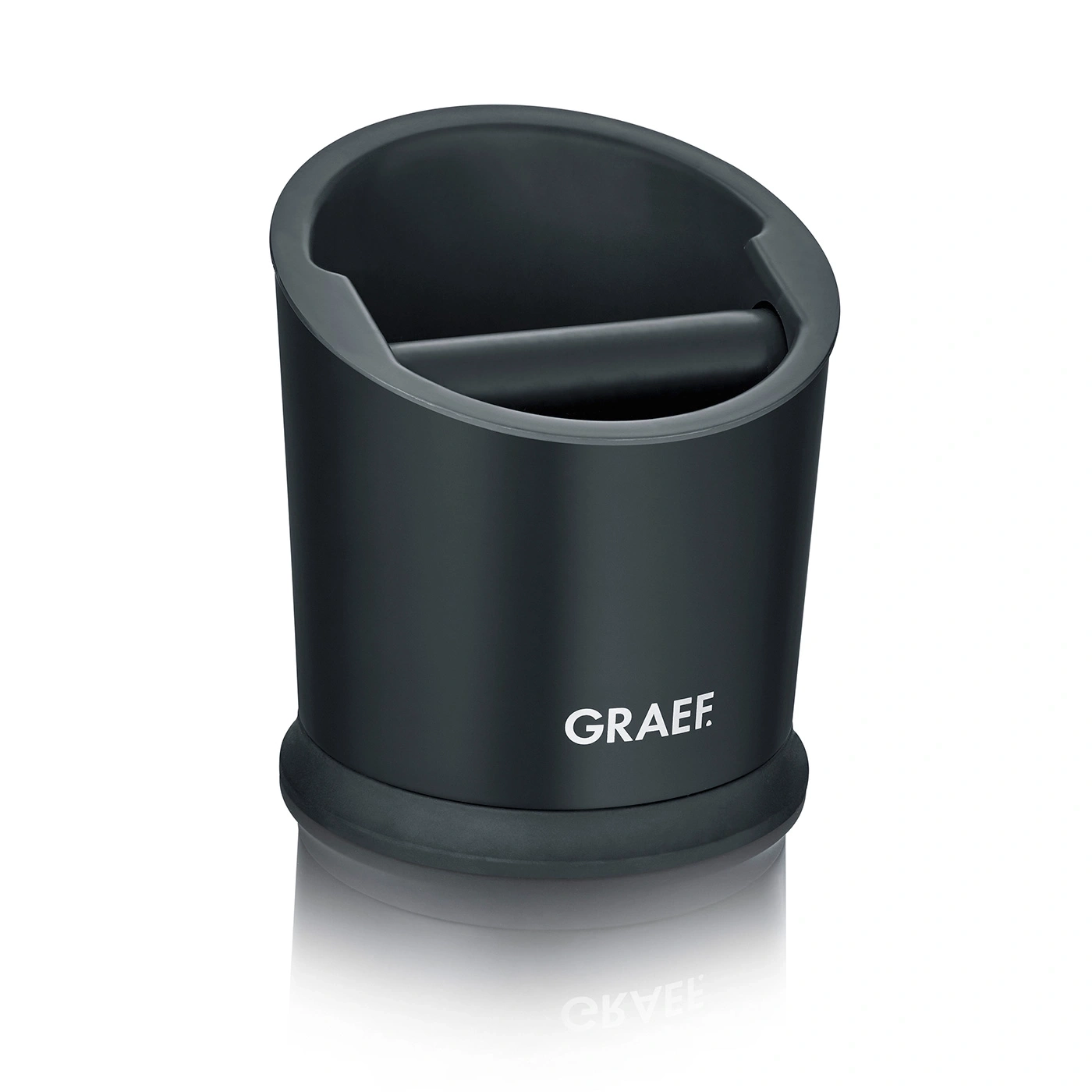 Knock-off container, black For portafilter machines