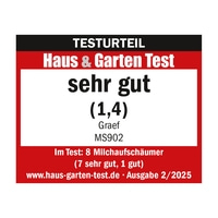 Testurteil Haus & Garten Test sehr gut (1,4) Graef MS902 Milchaufschäumer
