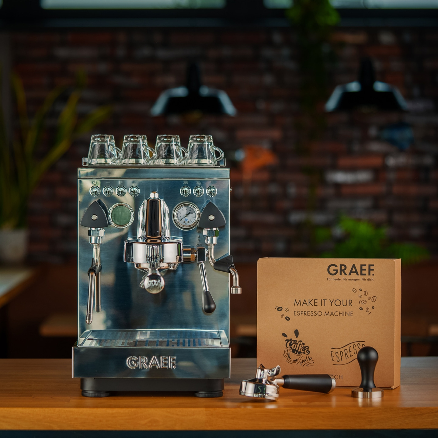 Portafilter espresso machine Estessa Duo-Thermoblock & pressure profiles