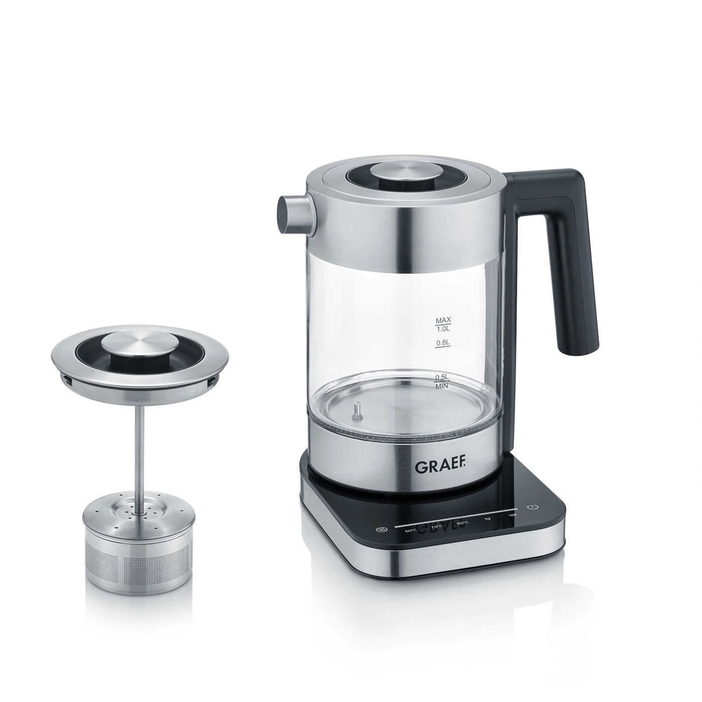Glass kettle WK350 1.0 litre, with temperature setting