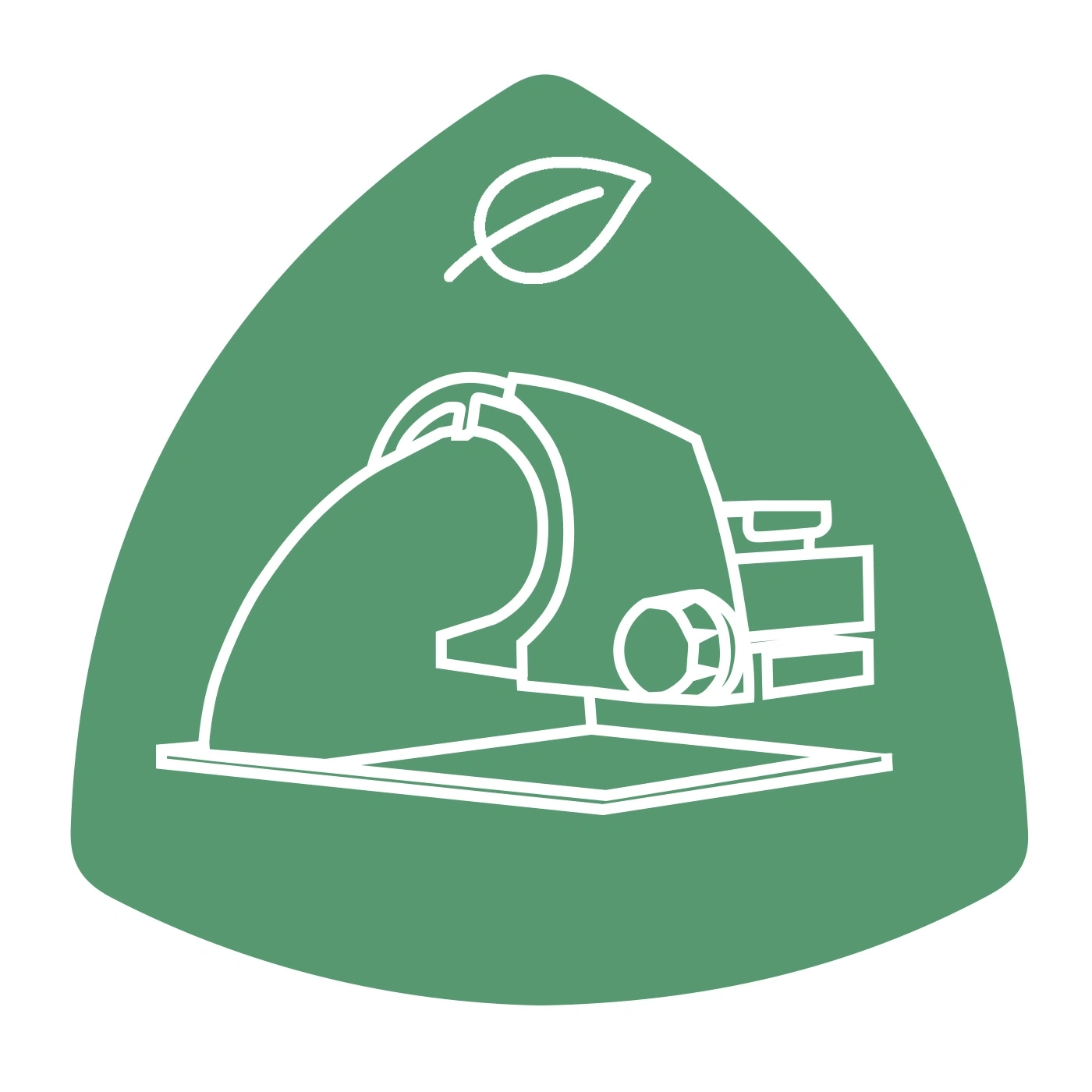 Eco-friendly vacuum cleaner with leaf symbol