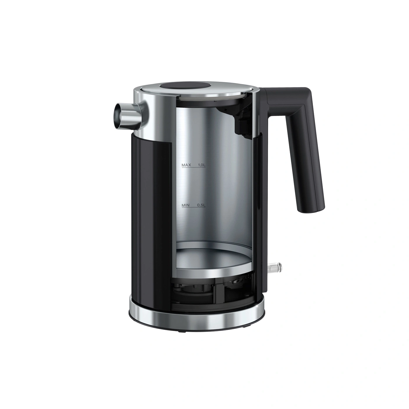 Kettle, cross section, stainless steel, black, interior, technology, kitchen, cooking, water
