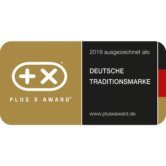 Plus X Award 2019 ausgezeichnet als Deutsche Traditionsmarke
