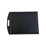 Schneidbrett schwarz Mit Saftrinne