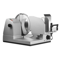 Graef Allesschneider, silberfarben, elektrisch, mit Schneidmesser und Bedienknöpfen