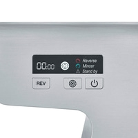 Gerät mit Display, Knöpfen und Anzeigen für Funktionen wie Rückwärtsgang und Standby.