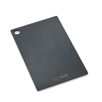 Gray rectangular cutting board with hole, NXT GRAEF brand, for kitchen use