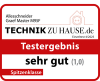 Test result: very good (1.0) for Allesschneider Graef Master M95F from TECHNIK ZU HAUSE.de, top class.
