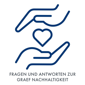 Hände halten Herz, Fragen und Antworten zur Graef Nachhaltigkeit