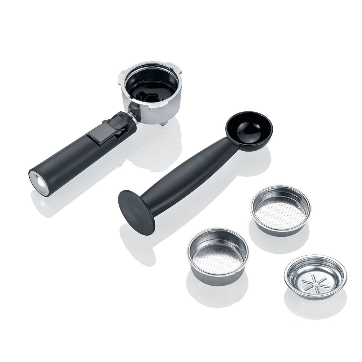 Espressomaschine Zubehör: Siebträger, Löffel und Filter für Kaffeezubereitung