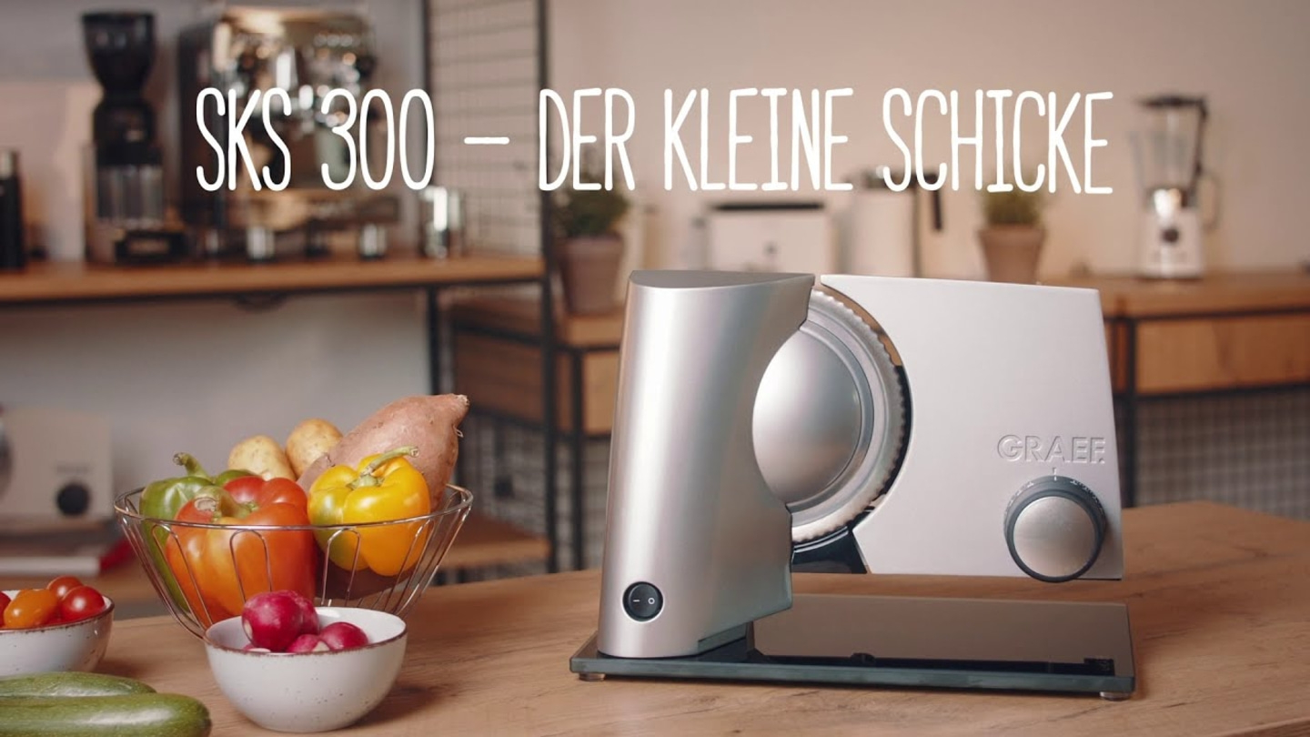 Graef SKS 300, Gemüseschneider, Gemüse, Obst, Küche, Tisch, Lebensmittel, Gerät, Messer, Schick