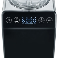 Eiscreme-Maschine mit Bedienfeld und digitaler Anzeige, schwarz