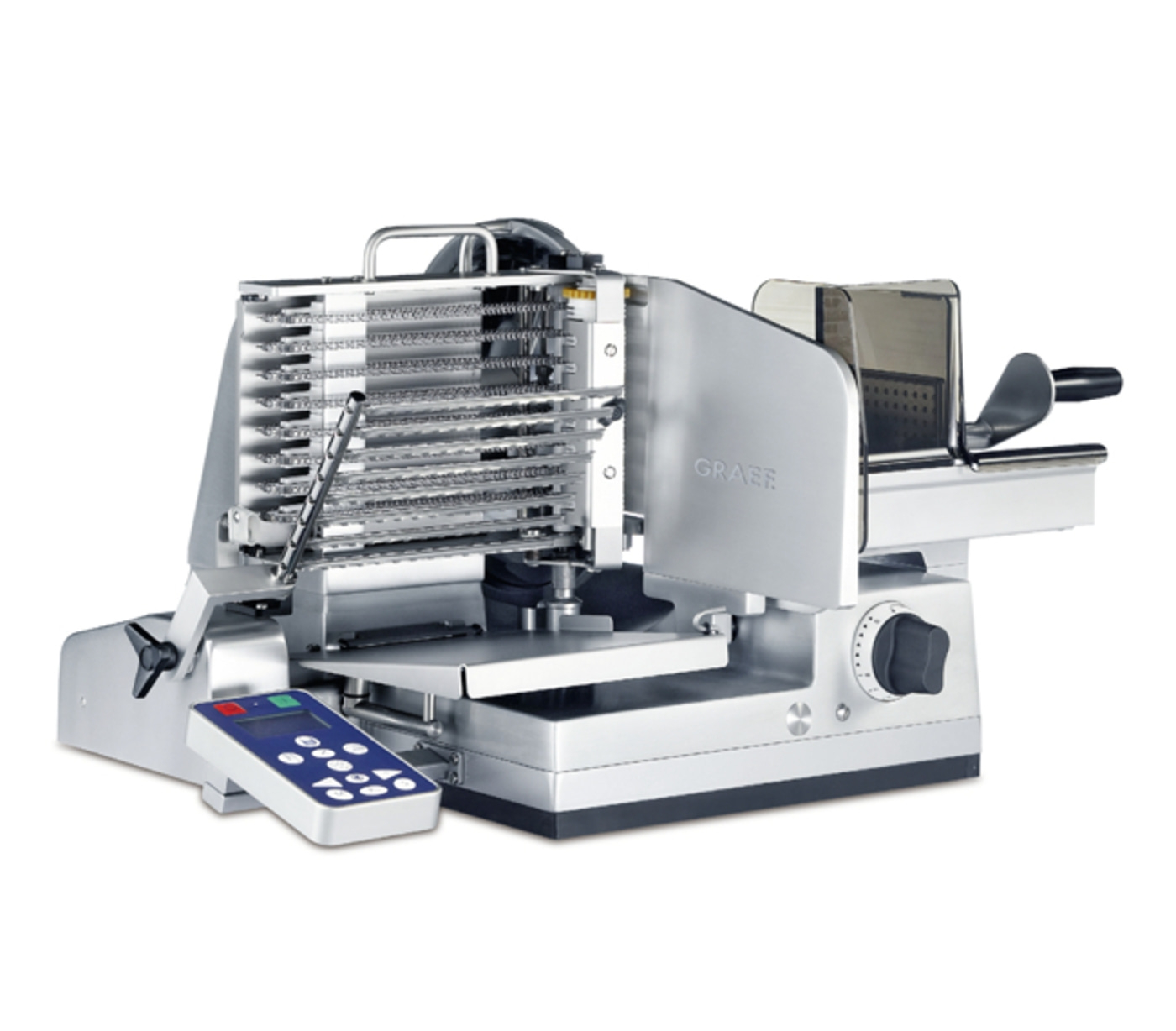 Graefe Fleischschneidemaschine, professionell, Edelstahl, elektrisch, Lebensmittel