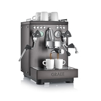 Espressomaschine, zwei Tassen, Kaffee, Graef, Edelstahl, Getränk, Zubereitung