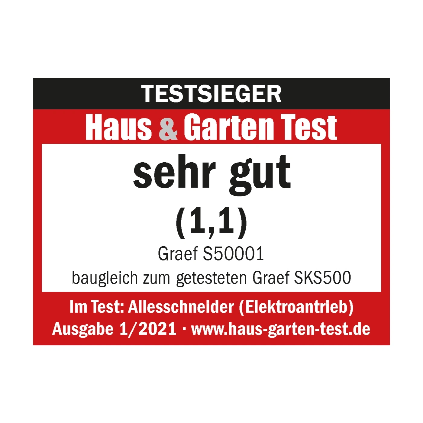 Test winner Haus & Garten Test, very good (1.1), Graef S50001, food slicer, issue 1/2021