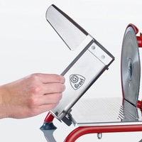 Fleischschneidemaschine, rot, silber, Hand, Graef, Klinge, Lebensmittel, Küche, Gerät, Metall