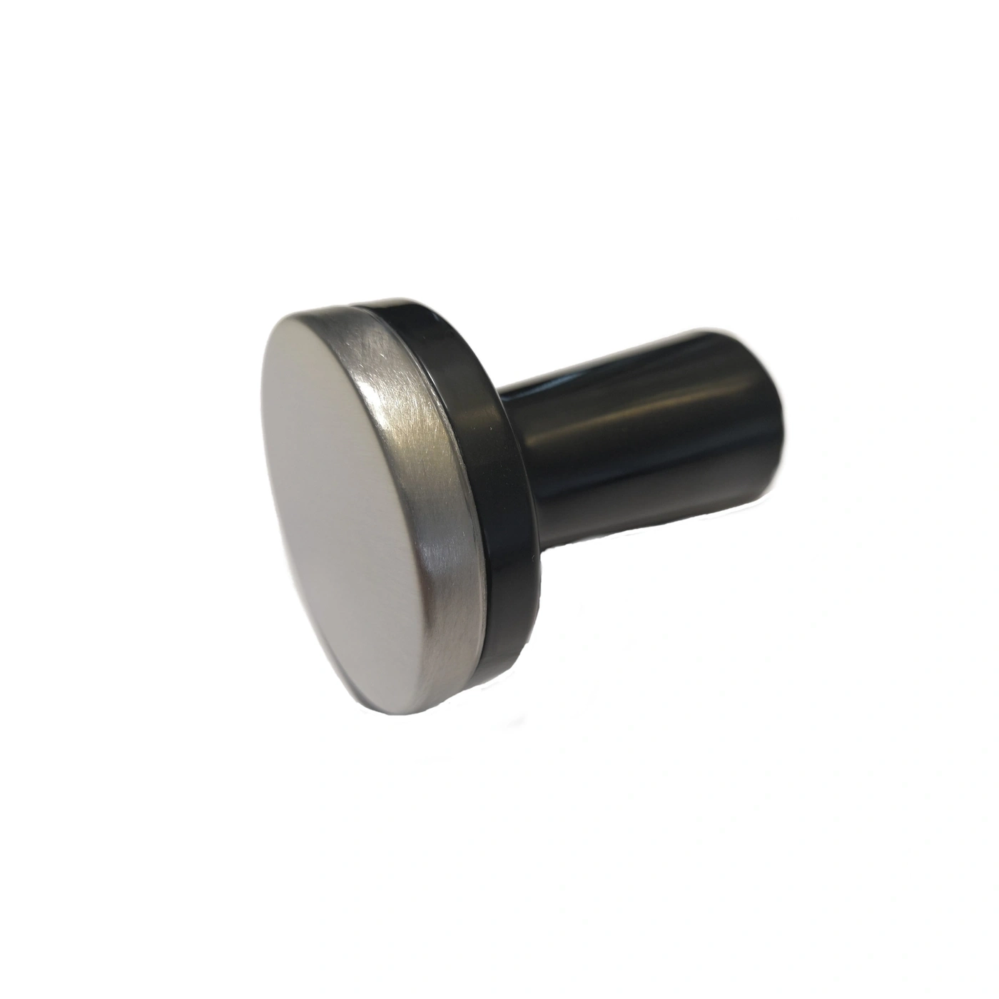 Coffee tamper, stainless steel, handle, tool, coffee preparation, isolated, white background