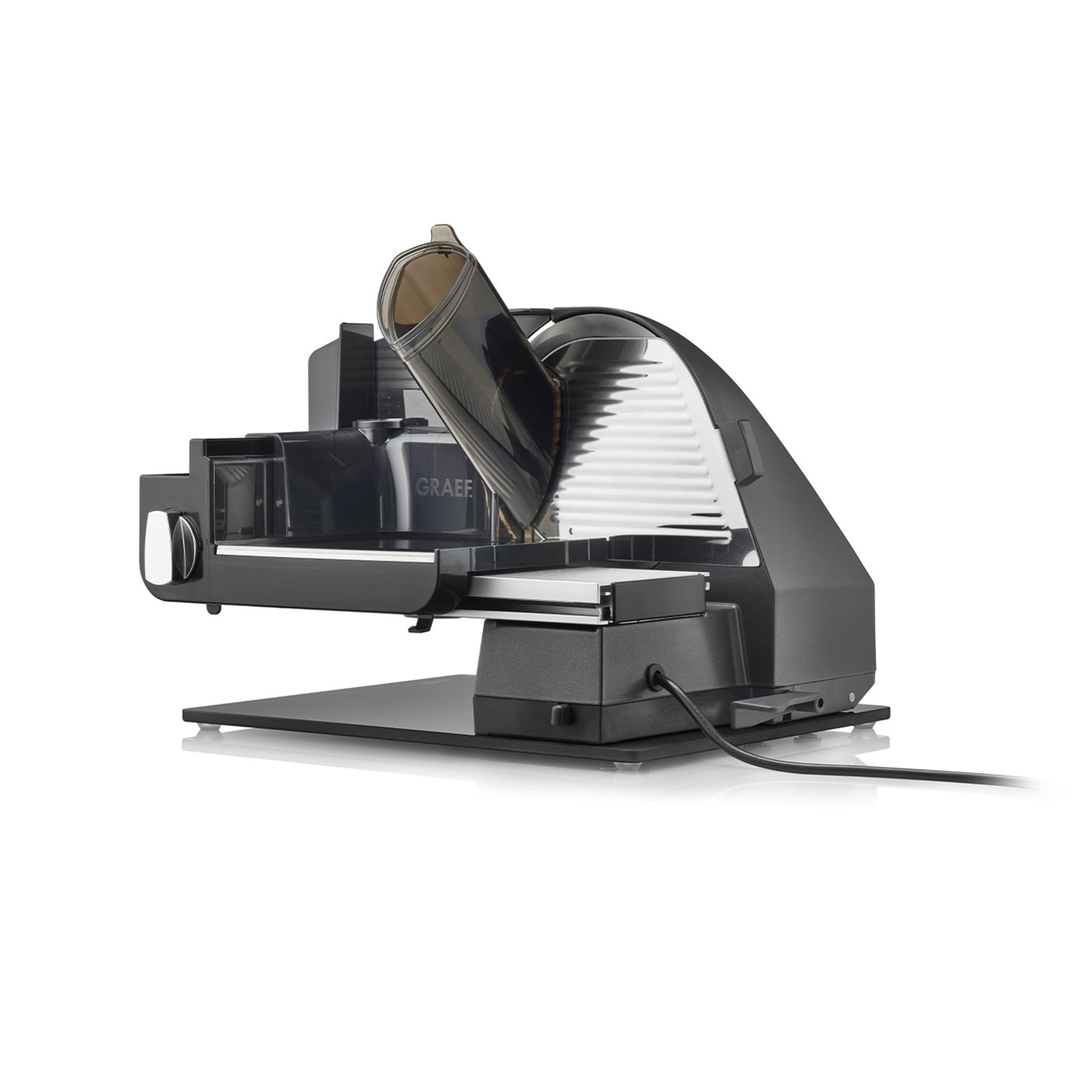 Graef Allesschneider, schwarz, elektrisch, Küchengerät, Lebensmittelmaschine, Schneidemaschine