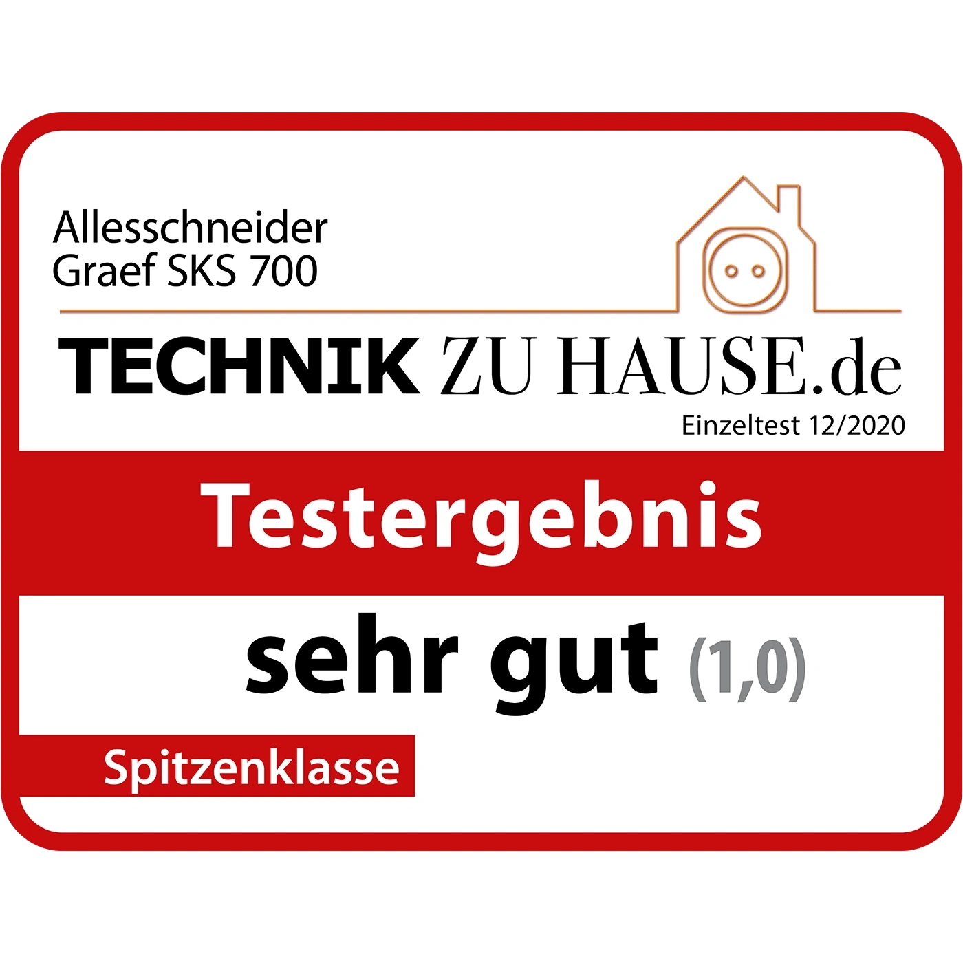 Allesschneider Graef SKS 700, test result very good (1.0), top class, technology at home