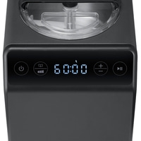 Eiscreme-Maschine mit digitaler Anzeige, Tasten und Zeitangabe 60:00 Minuten.