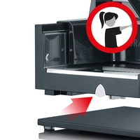 Warnschild, Pfeil, Maschine, Frau, Hand, rot, Zeichen, Gerät, Küche, Achtung