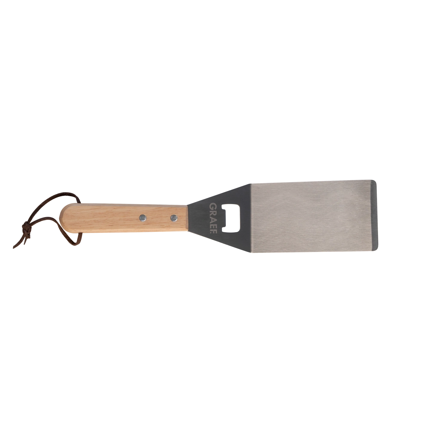 Grill spatula with wooden handle and bottle opener, GRAEF
