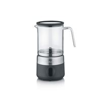 Milchaufschäumer mit Glasbehälter und Griff, Marke Graef, isoliert