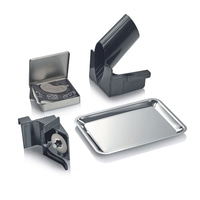 Graef-Zubehör: Schneidemaschine, Auffangschale, Schleifstein, Reinigungsbürste, Schwamm