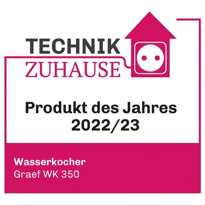 Technik Zuhause Produkt des Jahres 2022/23 Wasserkocher Graef WK 350