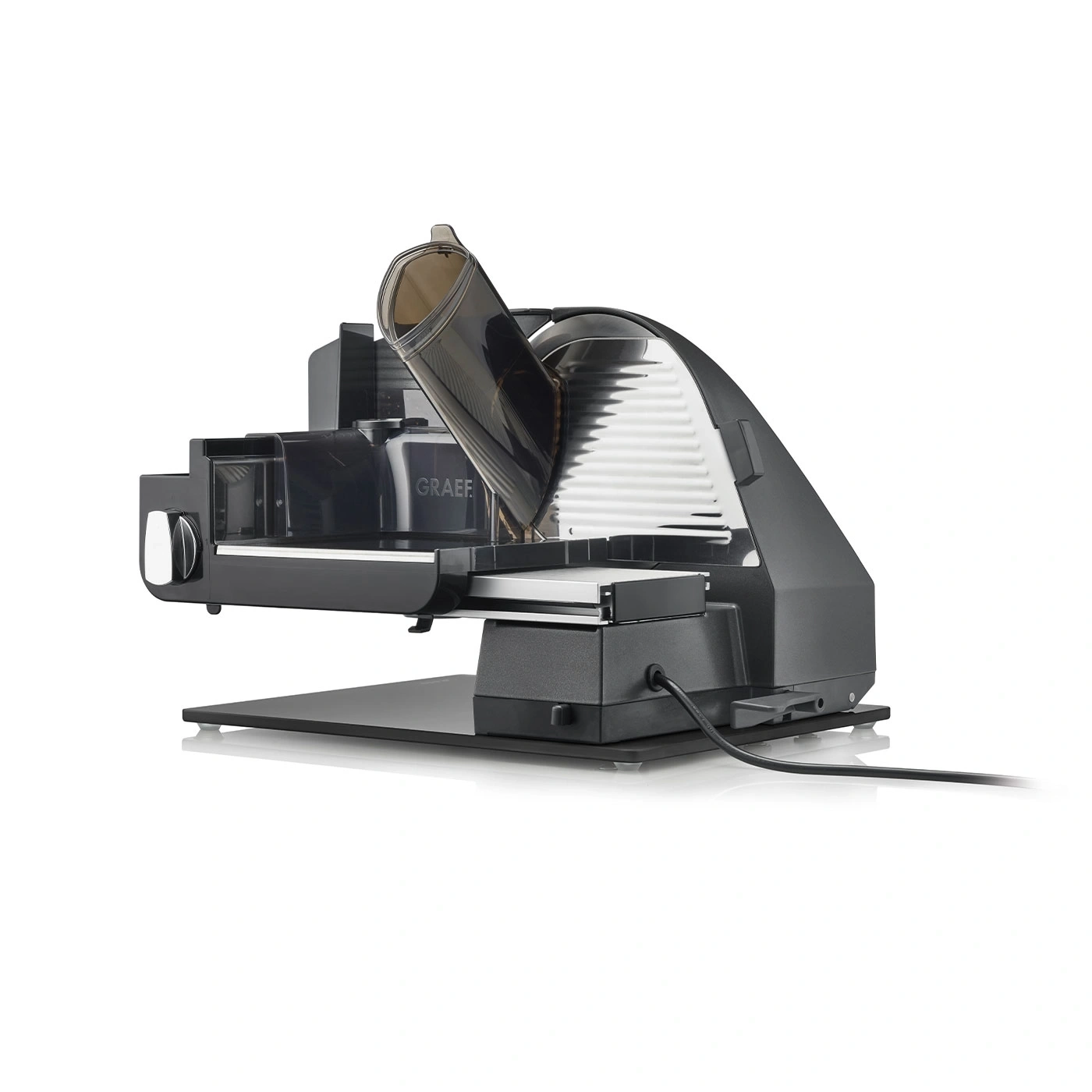 Graef Allesschneider, schwarz, elektrisch, Küchengerät, Lebensmittelmaschine, Schneidemaschine