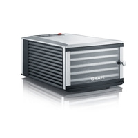 Graef Dörrautomat mit transparenten Fächern und rotem Knopf