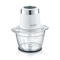 Graef food processor, white, glass bowl, chopper, food preparation appliance