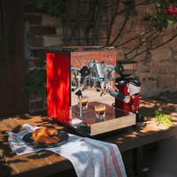 Portafilter espresso machine Estessa stainless steel / red