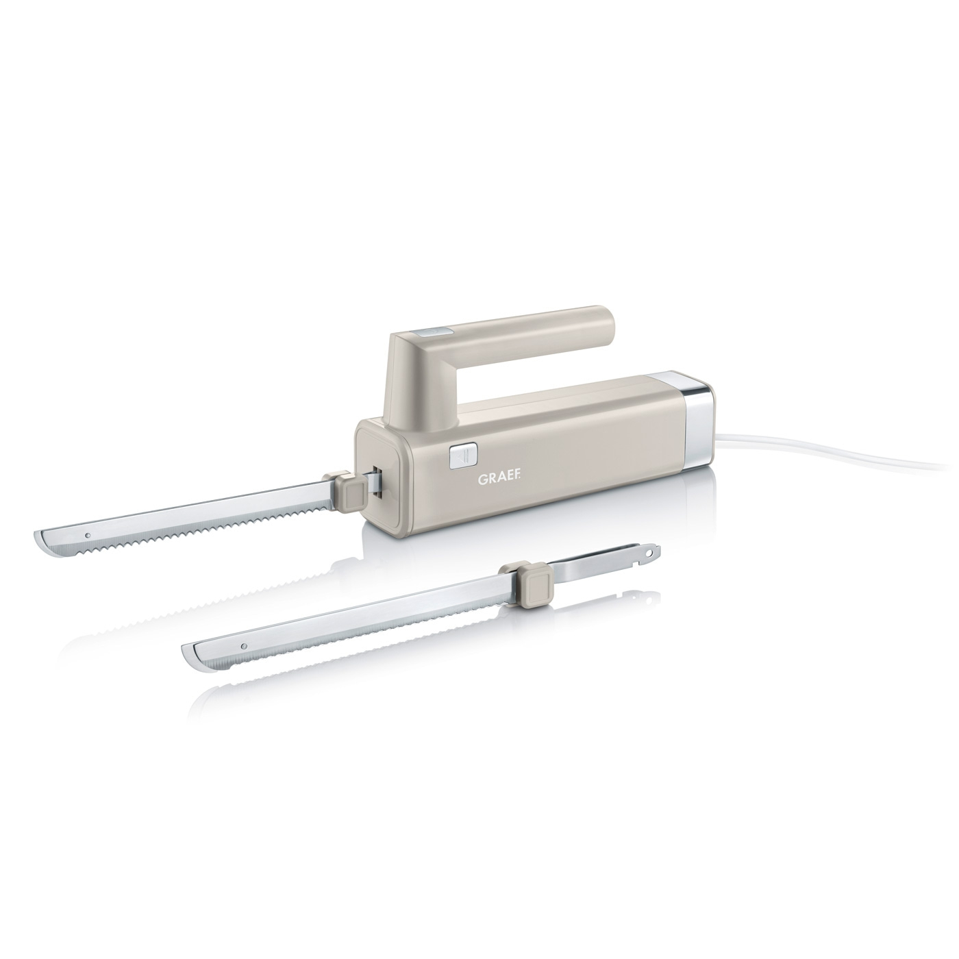 Elektrisches Messer mit zwei Klingen, beige, GRAEF, Küchengerät, Schneiden