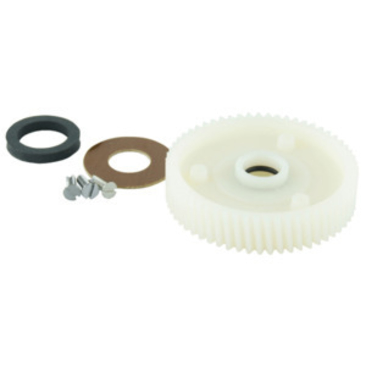 Zahnrad-Kit mit Schrauben, Unterlegscheibe und Dichtung für mechanische Reparaturen.