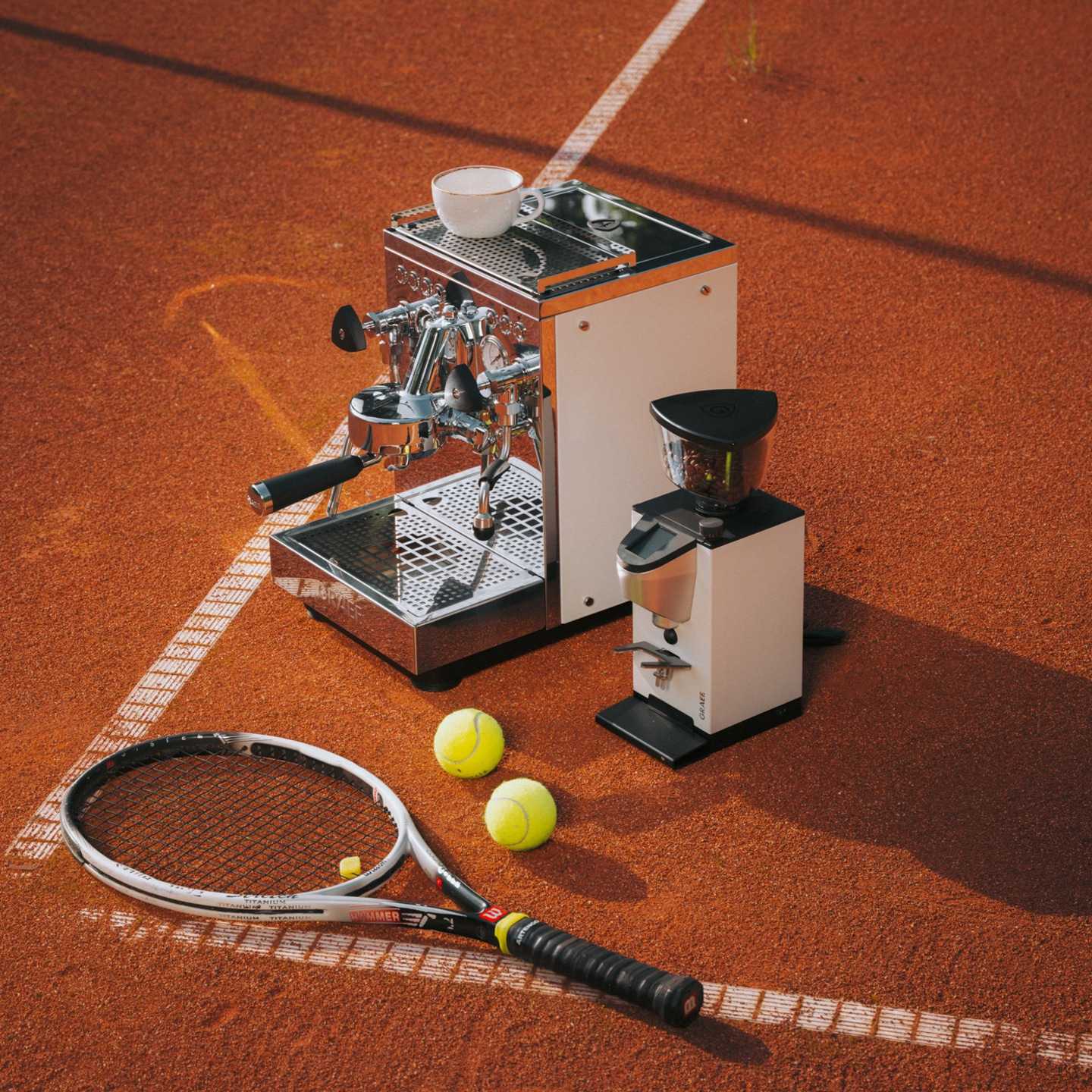 Portafilter espresso machine Estessa stainless steel / metallic white